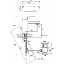 Смеситель для раковины Ravak Chrome CR 011.00 X070053 Хром