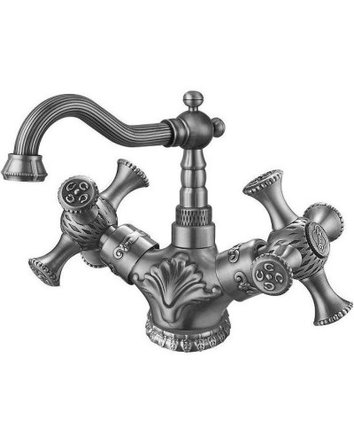 Смеситель для раковины ZorG Antic A7009U-SL Серебро