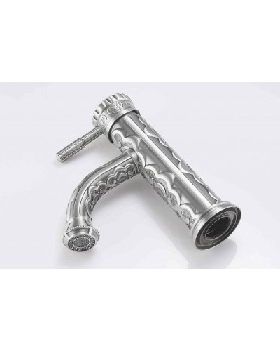 Смеситель для раковины ZorG Antic A115U-SL Серебро