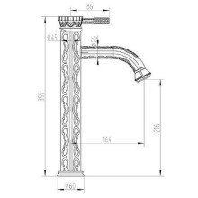 Смеситель для раковины ZorG Antic A121U-BR Бронза