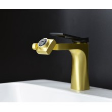 Смеситель для раковины Bronze de Luxe Element EL02XGB Матовое золото Черный