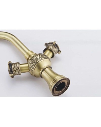 Смеситель для раковины без донного клапана Zorg Antic A 2007U-BR