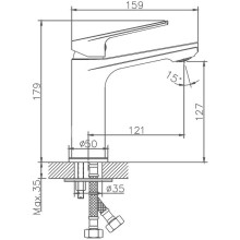 Смеситель для раковины Haiba HB10533-3 Пепельный