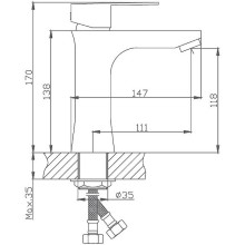 Смеситель для раковины Haiba HB10802 Нержавеющая сталь