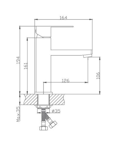 Смеситель для раковины Haiba HB10803 Нержавеющая сталь
