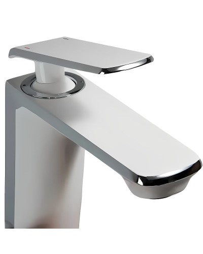 Смеситель для раковины Haiba HB10548-8 Белый Хром