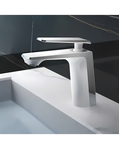 Смеситель для раковины Haiba HB10548-8 Белый Хром