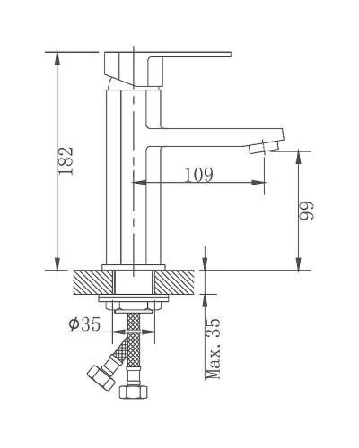 Смеситель для раковины Haiba HB10806 Нержавеющая сталь