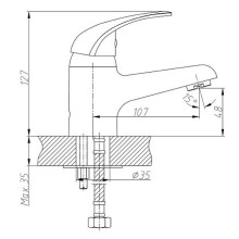 Смеситель для раковины Haiba HB1003 Хром