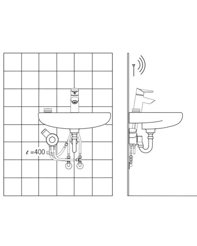 Термостат для раковины с донным клапаном Oras Optima 2701F