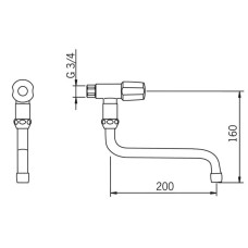 Кран для холодной воды Oras 101027AC