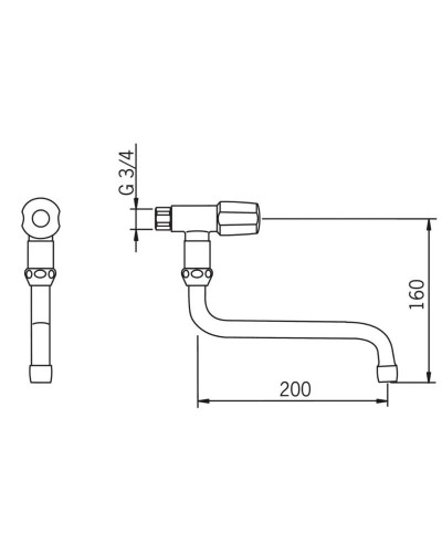 Кран для холодной воды Oras 101027AC