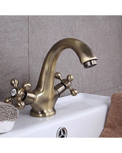 Смеситель для раковины Haiba HB1019-4 Бронза