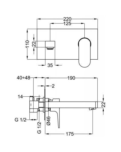 Смеситель для раковины без донного клапана Cezares STELLA-BLS2-01-W0