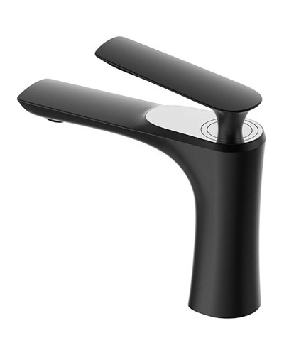 Смеситель для раковины Bravat F1390424BW-RUS Черный матовый