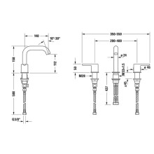 Смеситель для раковины без донного клапана Duravit C.1 C11060003010