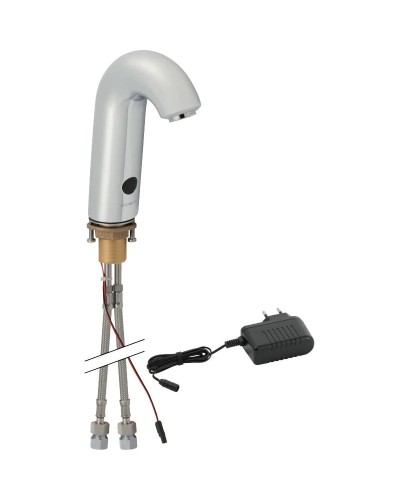 Сенсорный смеситель для раковины Geberit тип 60, питание от сети, с миксером 115.724.21.1