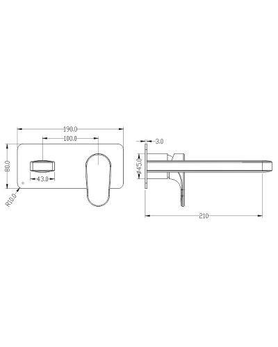 Смеситель для раковины Boheme Spectre 455-NB Никель