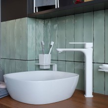 Смеситель для раковины Iddis Slide SLIWT01i01 Белый матовый