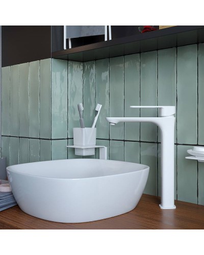 Смеситель для раковины Iddis Slide SLIWT01i01 Белый матовый