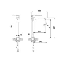 Смеситель для раковины Iddis Slide SLIWT01i01 Белый матовый