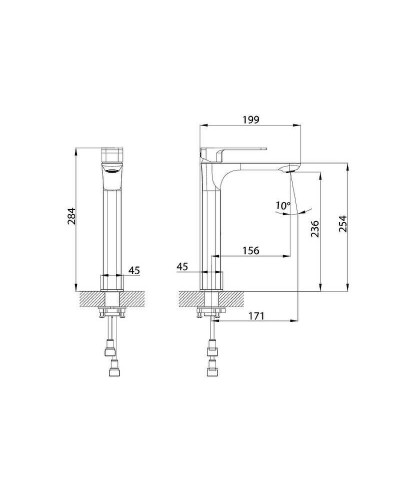 Смеситель для раковины Iddis Slide SLIWT01i01 Белый матовый