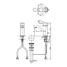 Смеситель для раковины Toto GE TLG07301R Хром