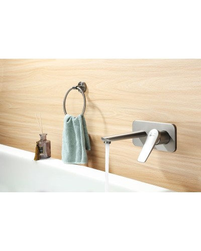 Смеситель для раковины Lemark Bronx LM3726GM Графит