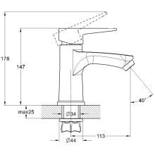 Смеситель для раковины G.lauf NUD1-A045YW