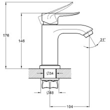 Смеситель для раковины G.Lauf GOB1-A134