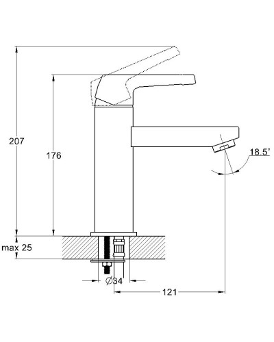 Смеситель для раковины G.Lauf LEF1-A232