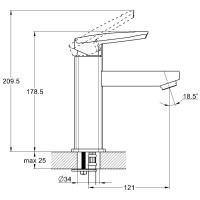 Смеситель для раковины G.Lauf LOF1-A033