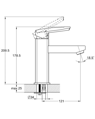 Смеситель для раковины G.Lauf LOF1-A033