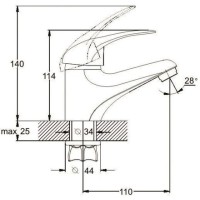 Смеситель для раковины G.Lauf KLO1-A048