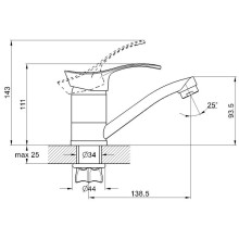 Смеситель для раковины G.Lauf 4T4-B043