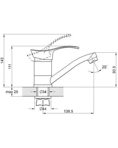 Смеситель для раковины G.Lauf 4G4-B181