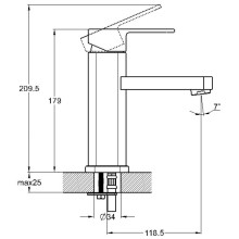 Смеситель для раковины G.Lauf GOR1-A058