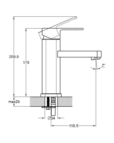 Смеситель для раковины G.Lauf GOR1-A058