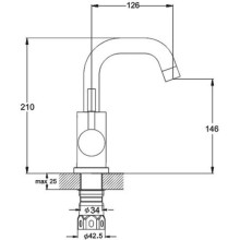 Смеситель для раковины G.Lauf ZAP1-A090
