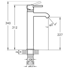 Смеситель для раковины G.Lauf ZAP1-C090