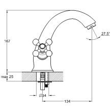 Смеситель для раковины G.Lauf QSL1-A827