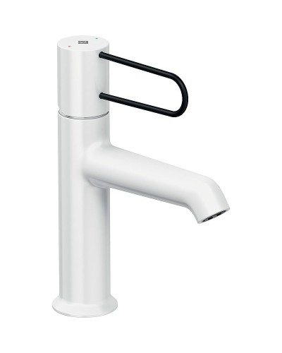 Смеситель для раковины Jacob Delafon Odeon Rive Gauche E21028-BL-00 Белый матовый Черный