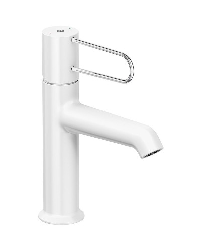 Смеситель для раковины Jacob Delafon Odeon Rive Gauche E21028-CP-00 Белый матовый Хром