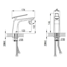 Смеситель для раковины Bien Lucca BL11012101