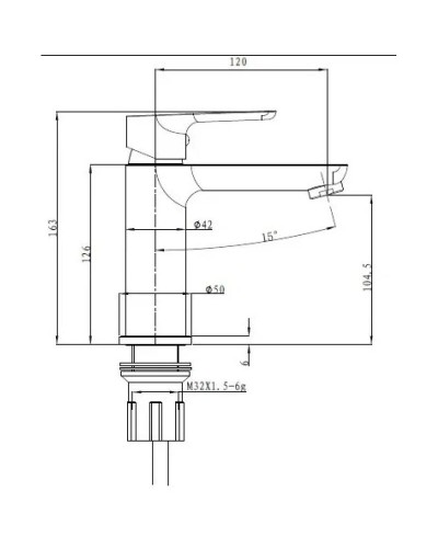 Смеситель для раковины Bien Torres BL11017101