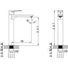Смеситель для раковины Bien Alesta BL21001104
