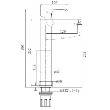 Смеситель для раковины Bien Torres BL21017103