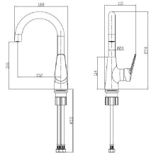Смеситель для раковины Bien Via BL31019104