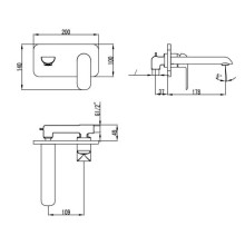 Смеситель для раковины хром/белый Bien Due BL41006404