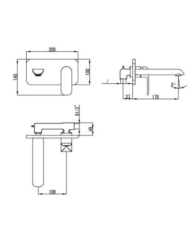 Смеситель для раковины хром/белый Bien Due BL41006404